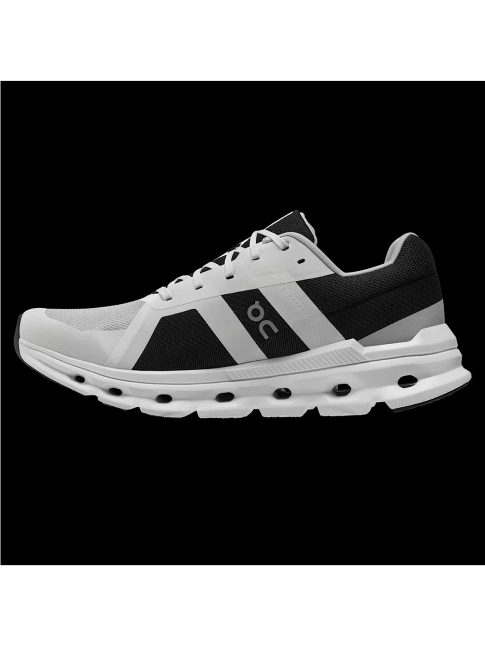 Like new On Cloudrunner Glacier Black Men's Running Shoes in Glacier Black Sz 8